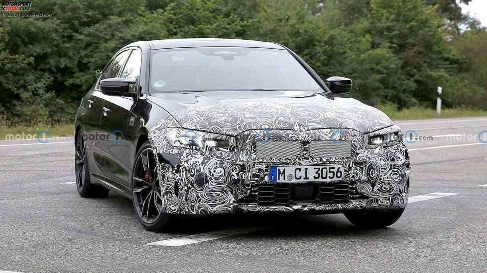 BMW 3er (2022) als M340i-Erlkönig erwischt