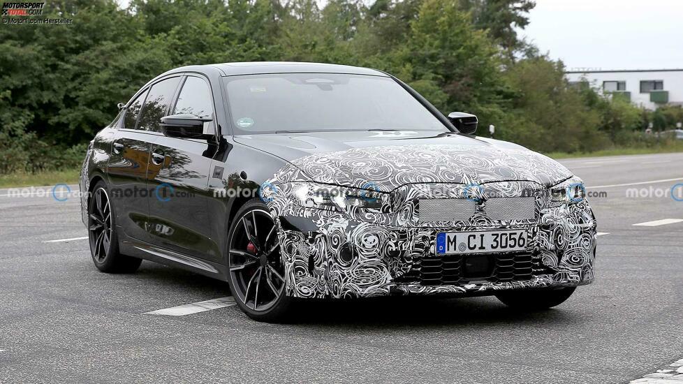 BMW 3er (2022) als M340i-Erlkönig erwischt