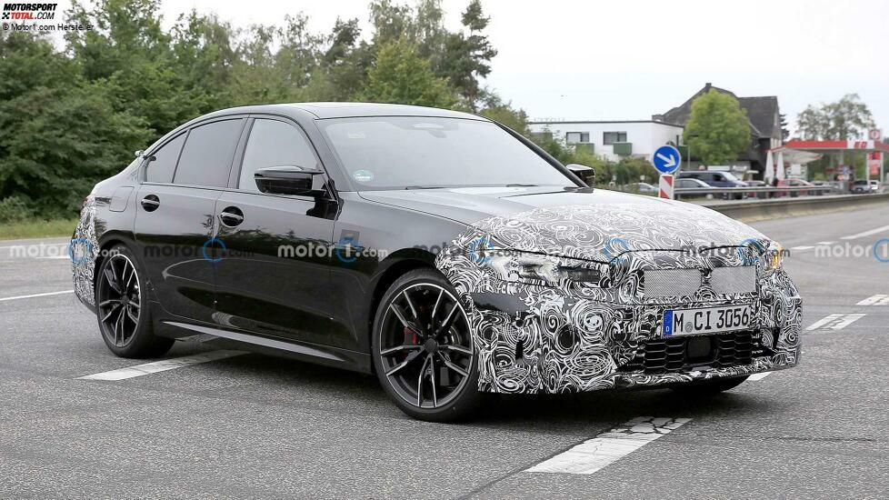 BMW 3er (2022) als M340i-Erlkönig erwischt