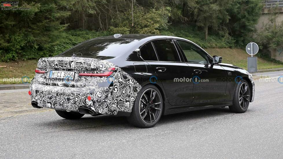 BMW 3er (2022) als M340i-Erlkönig erwischt