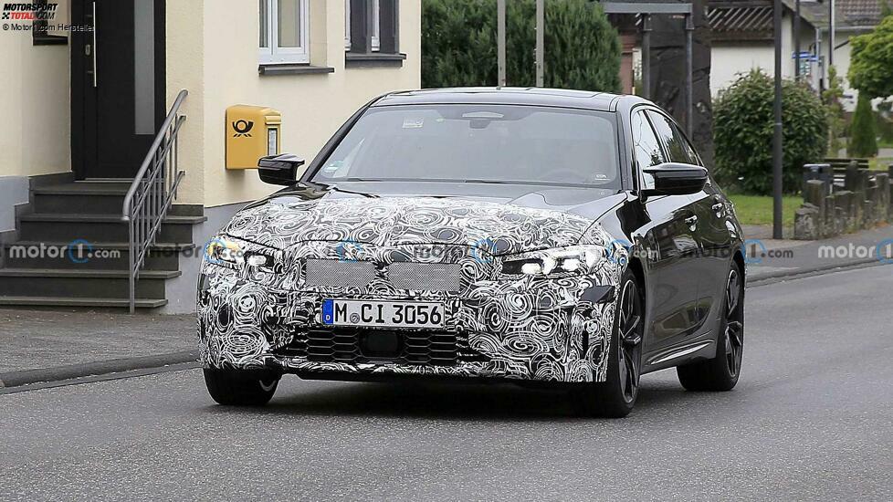 BMW 3er (2022) als M340i-Erlkönig erwischt