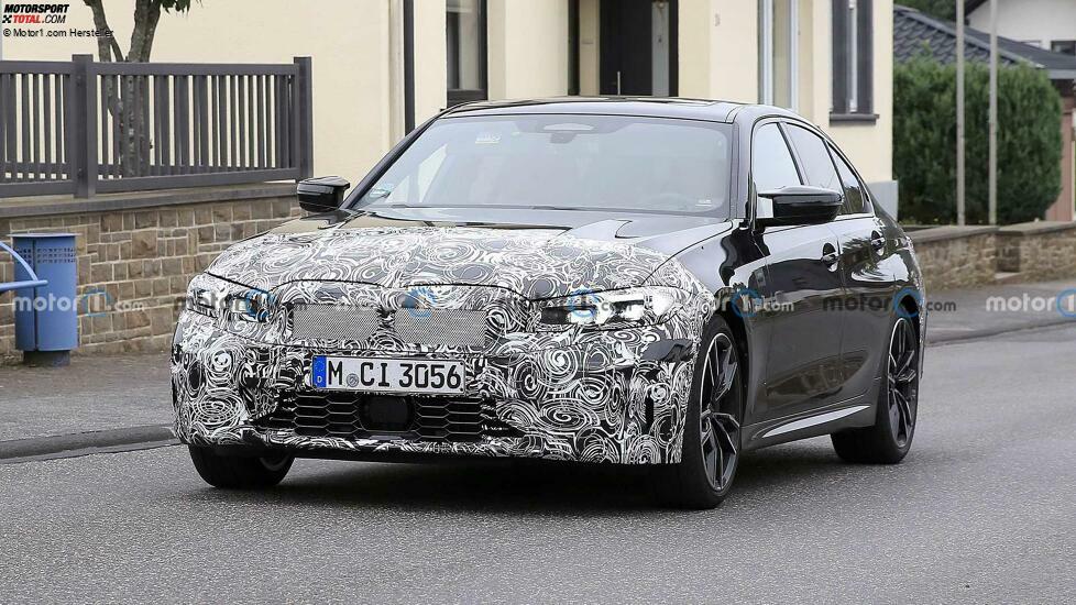 BMW 3er (2022) als M340i-Erlkönig erwischt