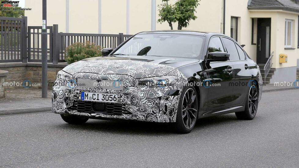 BMW 3er (2022) als M340i-Erlkönig erwischt