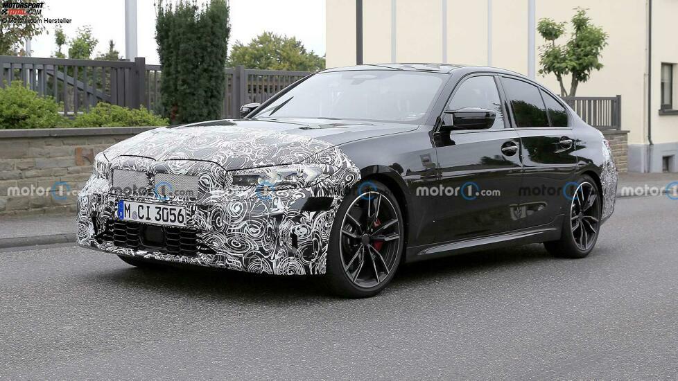 BMW 3er (2022) als M340i-Erlkönig erwischt