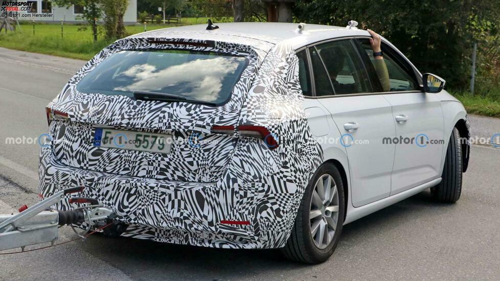 Skoda Scala (2022) als Erlkönig erwischt