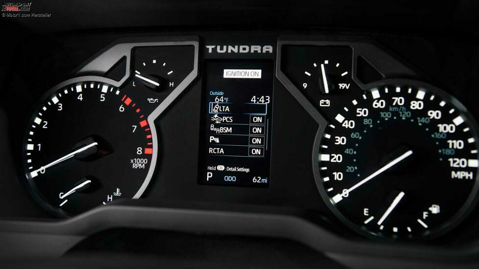 2022 Toyota Tundra Limited TRD Offroad-Innenanzeige-Cluster