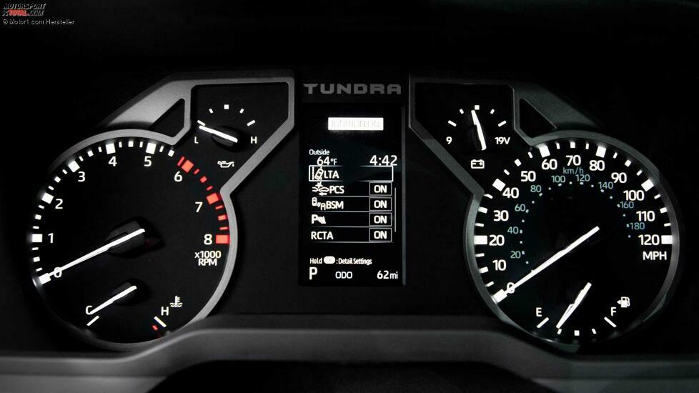 2022 Toyota Tundra Limited TRD Offroad-Innenanzeige-Cluster