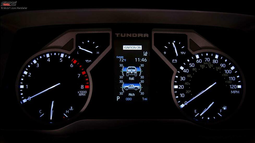 2022 Toyota Tundra Limited Innenlehre Cluster