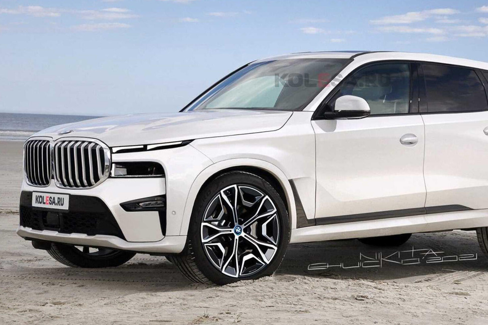 Die neuesten Erlkönigaufnahmen des BMW X8 haben als Grundlage für diese ziemlich genauen Renderings des kommenden Flaggschiff-SUVs gedient