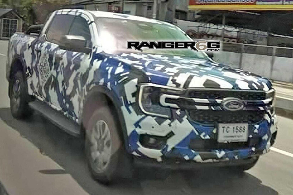 Ein Benutzer des Ranger6G-Forums hat dieses Bild des künftigen Ford Ranger aus Thailand gepostet: Man sieht deutlich die Frontpartie