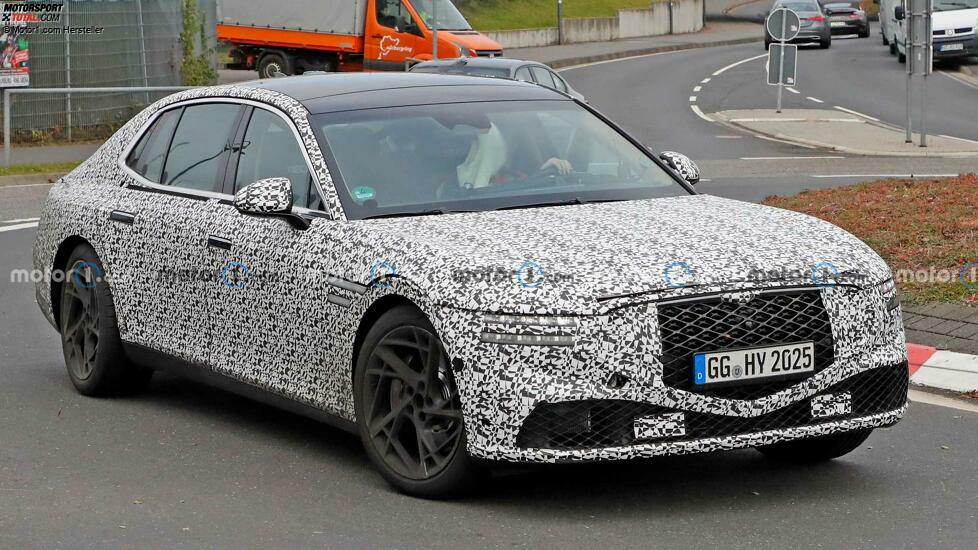 Genesis G90 (2022) als Erlkönig erwischt