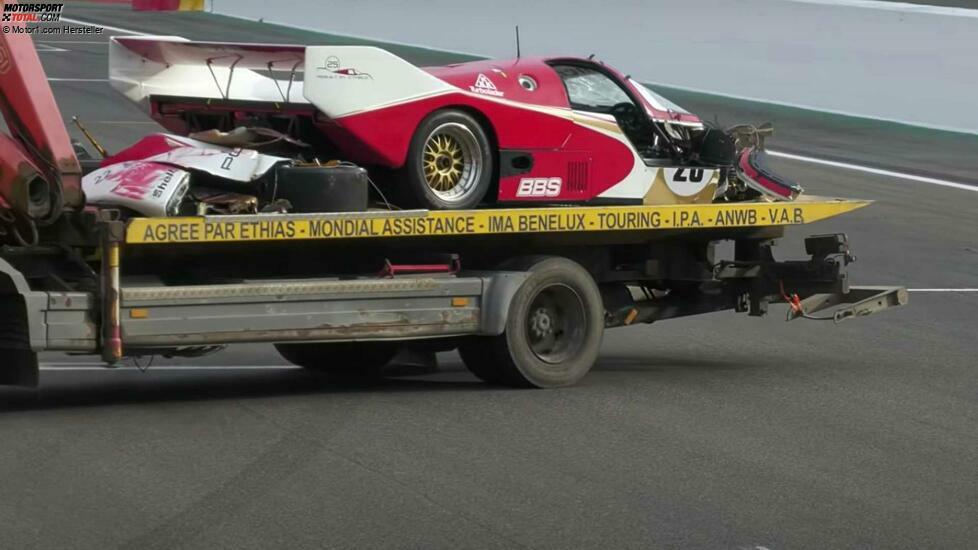 Accidente del Porsche 962C en Spa-Francorchamps