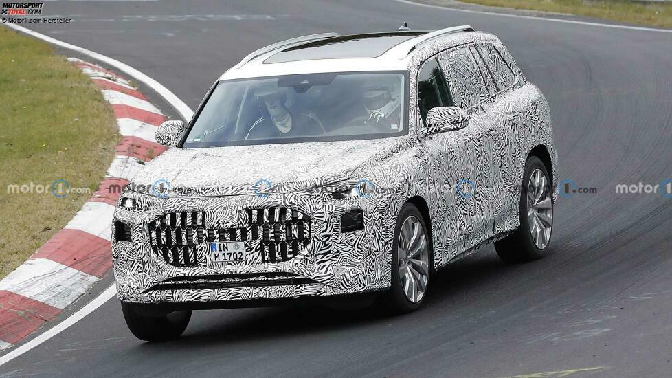 Audi Q9 Spy Shots Vordere Ecke