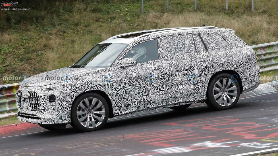 Audi Q9 Spy Shots Vorderseite
