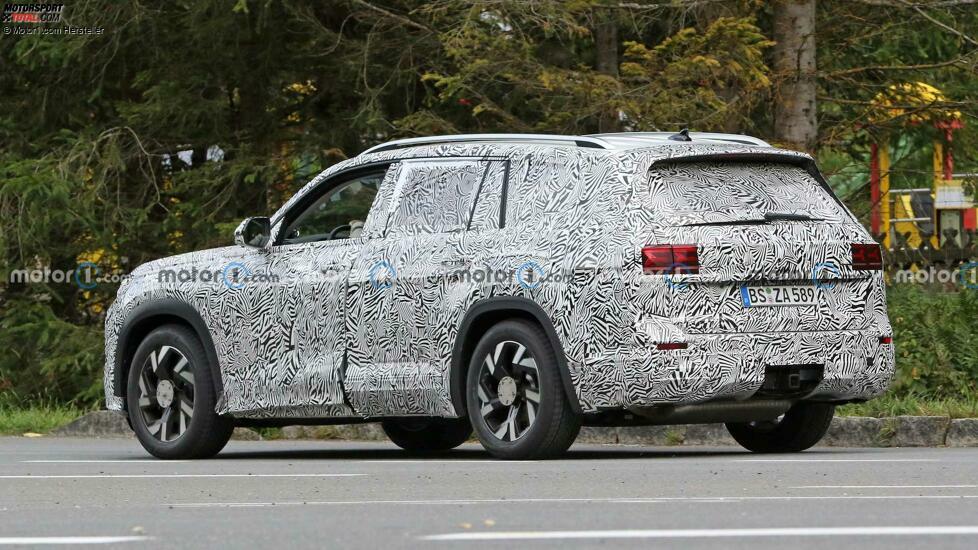Audi Q9 Spionageschüsse auf dem Straßenverkehr