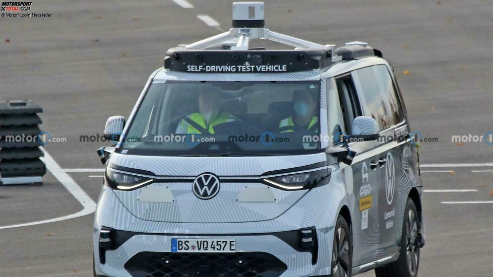 VW ID. Buzz (2022) auf neuen Erlkönigbildern