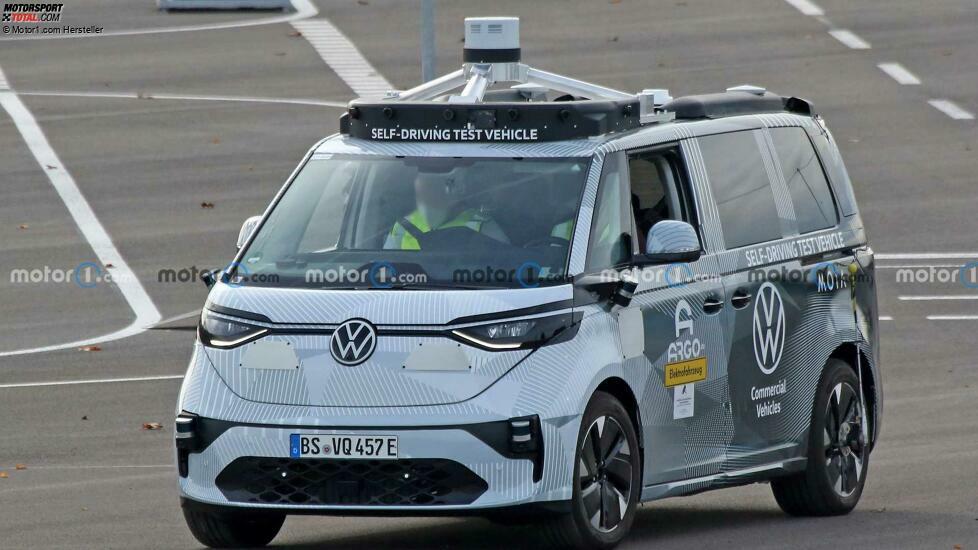 VW ID. Buzz (2022) auf neuen Erlkönigbildern