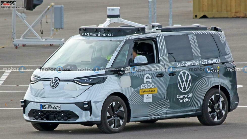 VW ID. Buzz (2022) auf neuen Erlkönigbildern