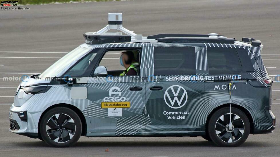 VW ID. Buzz (2022) auf neuen Erlkönigbildern