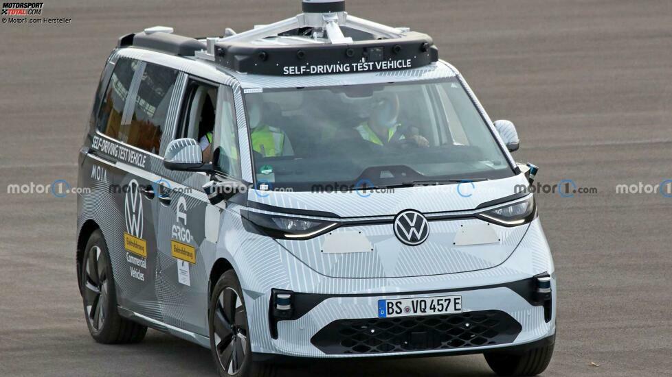VW ID. Buzz (2022) auf neuen Erlkönigbildern