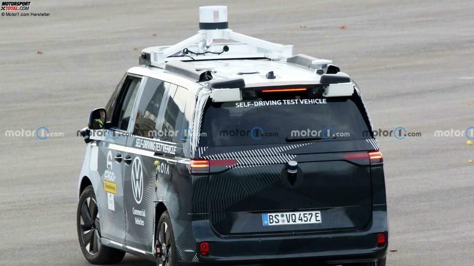 VW ID. Buzz (2022) auf neuen Erlkönigbildern