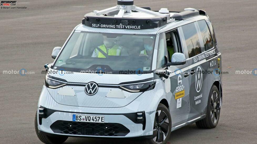VW ID. Buzz (2022) auf neuen Erlkönigbildern
