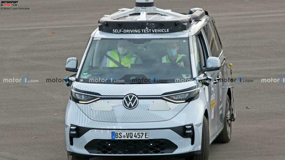 VW ID. Buzz (2022) auf neuen Erlkönigbildern