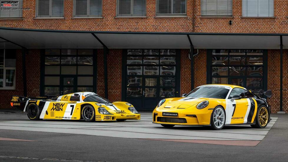 Porsche 911 GT3 in Anlehnung an das 956 Le-Mans-Siegerfahrzeug von 1985