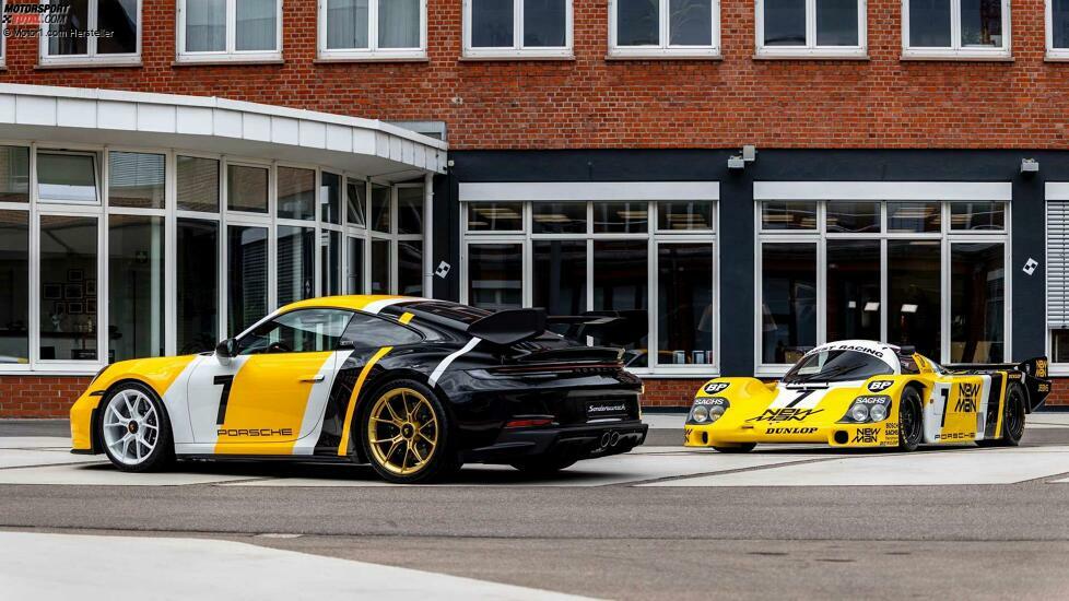 Porsche 911 GT3 in Anlehnung an das 956 Le-Mans-Siegerfahrzeug von 1985