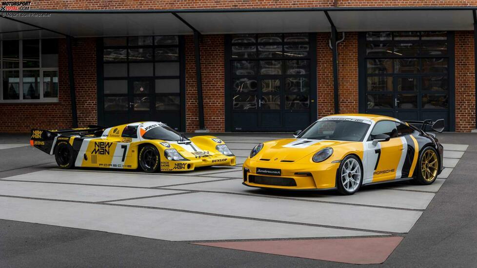 Porsche 911 GT3 in Anlehnung an das 956 Le-Mans-Siegerfahrzeug von 1985
