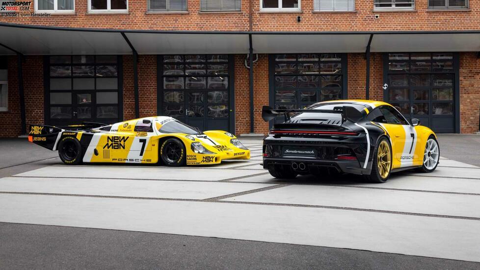 Porsche 911 GT3 in Anlehnung an das 956 Le-Mans-Siegerfahrzeug von 1985