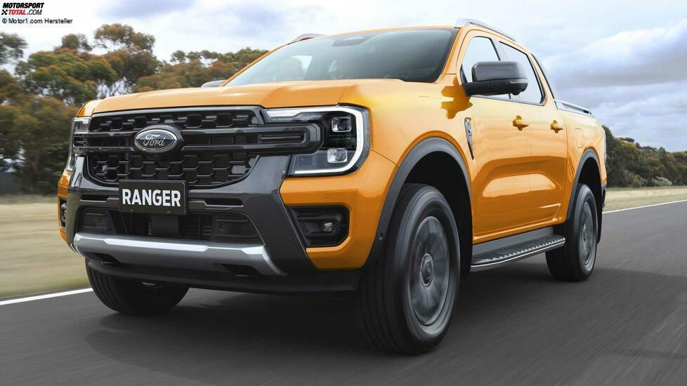 2022 Ford Ranger Wildtrak auf der Straße