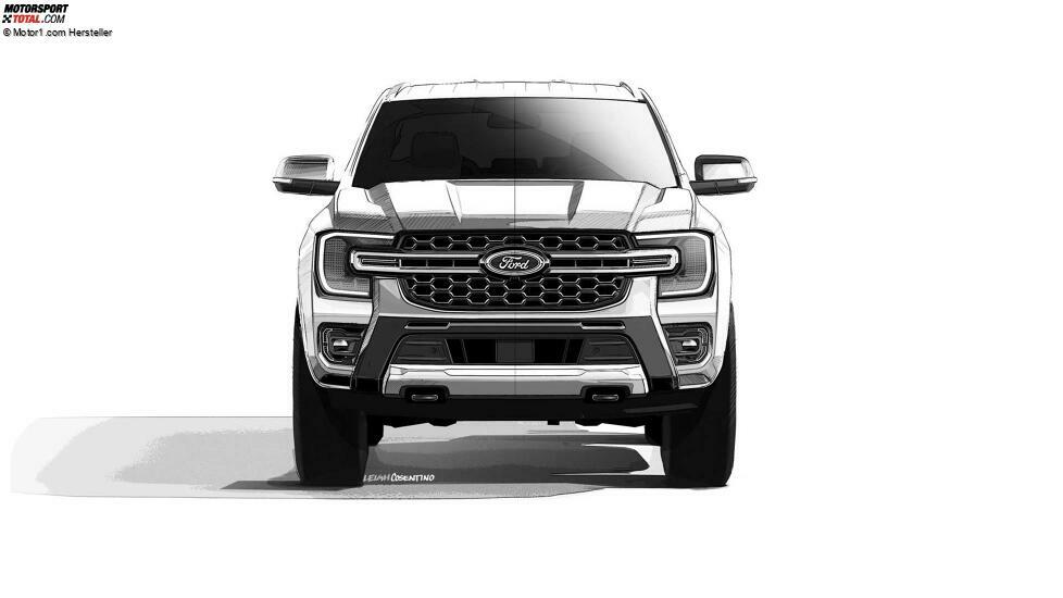 2022 Ford Ranger Wildtrack Skizze