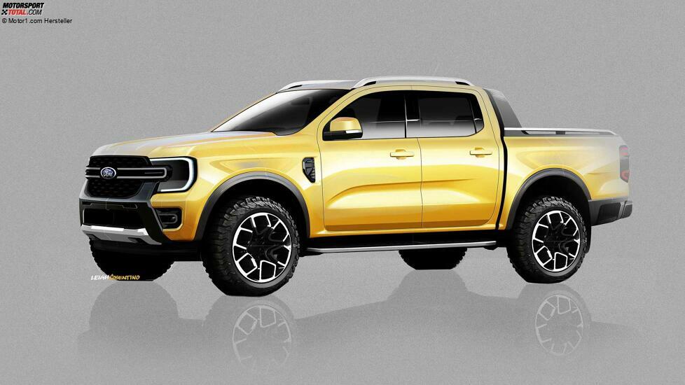 2022 Ford Ranger Wildtrack Skizze