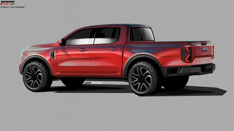 2022 Ford Ranger XLT Seitenskizze