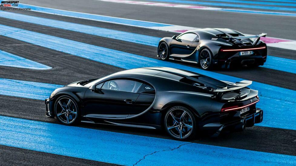 Bugatti Chiron Super Sport und Bugatti Chiron im Vergleich