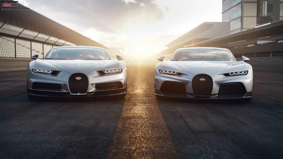 Bugatti Chiron Super Sport und Bugatti Chiron im Vergleich