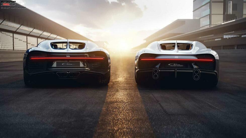 Bugatti Chiron Super Sport und Bugatti Chiron im Vergleich