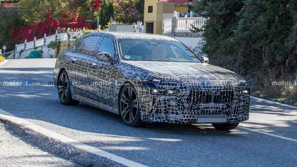 BMW 7er (2022) auf neuen Erlkönigbildern