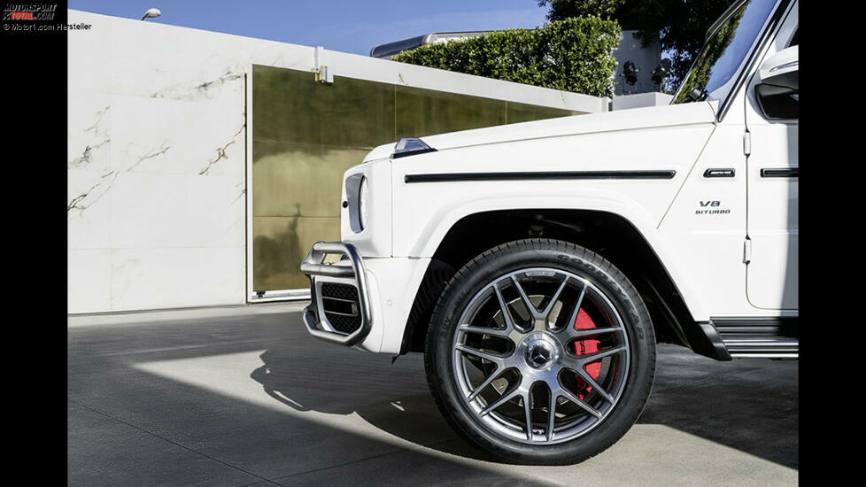 Die Räder für den G 63 messen nun bis zu 22 Zoll. Die Radhäuser sind etwas breiter als bei den normalen G-Klassen