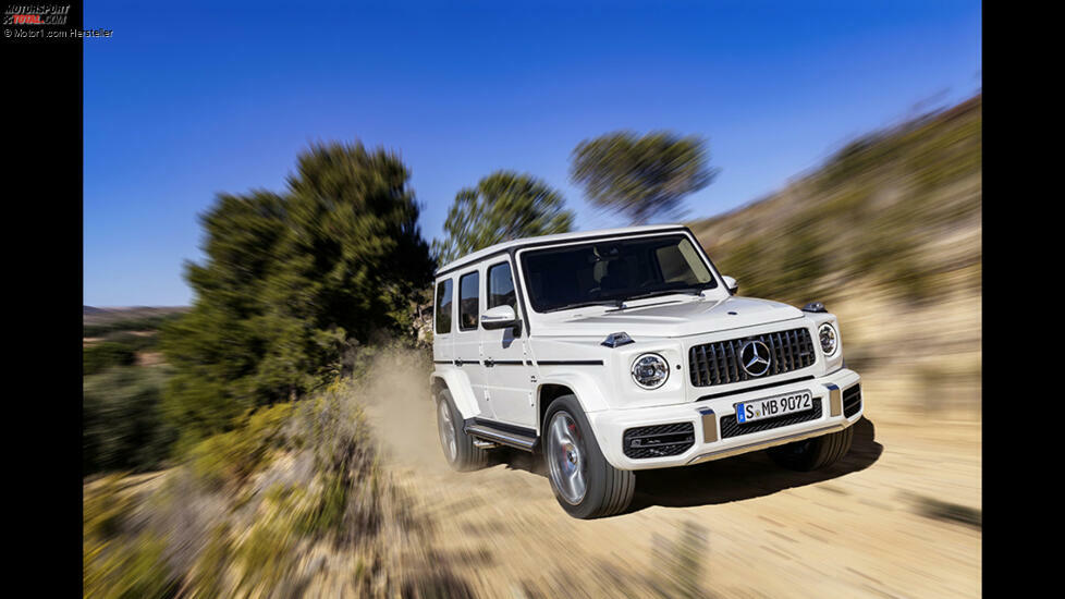 Offroad geht im G 63 natürlich auch. Es bleibt bei drei Differenzialsperren und einer Bodenfreiheit von 241 Millimeter