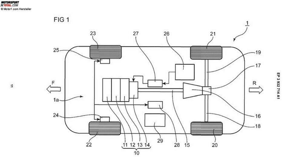 Mazda-Patent mit Hinterradantrieb, Wankelmotor und Hybrid