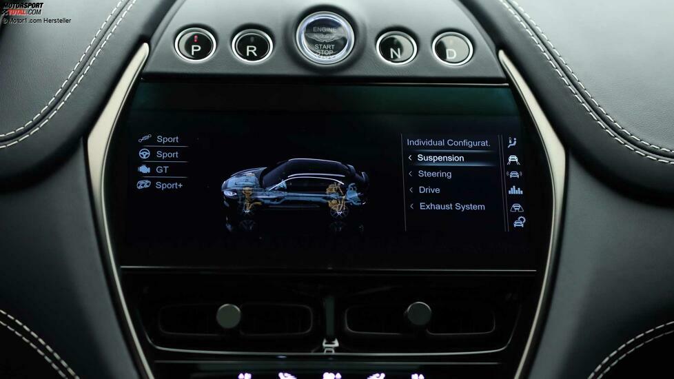 Aston Martin DBX707 Infotainment-Bildschirm