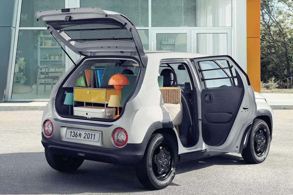 Hyundai hat in Südkorea einen Transporter auf den Markt gebracht, bei der die Rücksitze des kleinen Casper entfernt wurden, um das Ladevolumen zu maximieren
