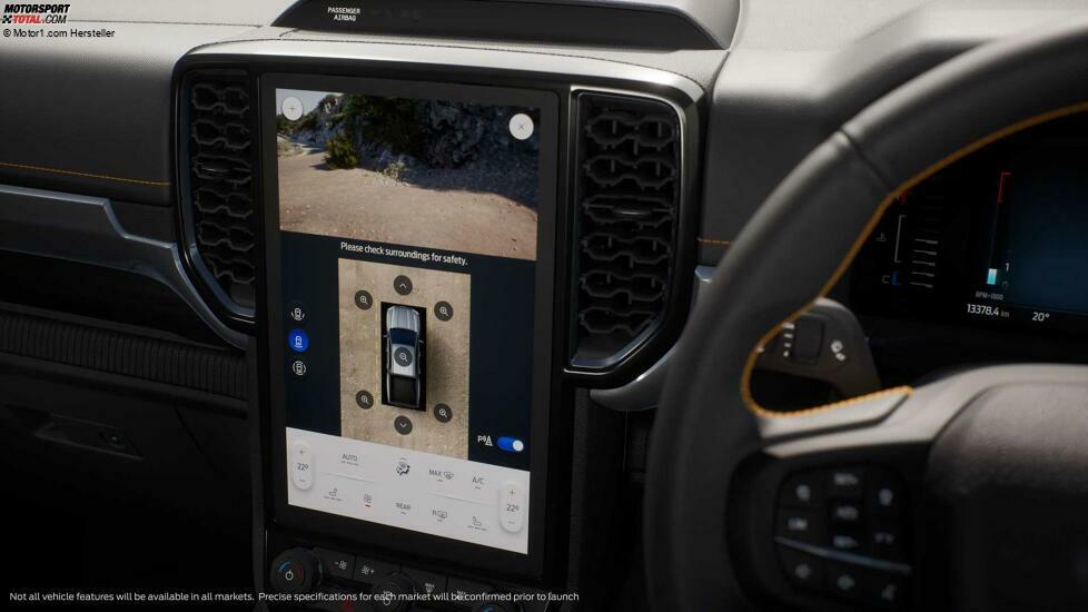 2022 Ford Ranger Wildtrak infotainment