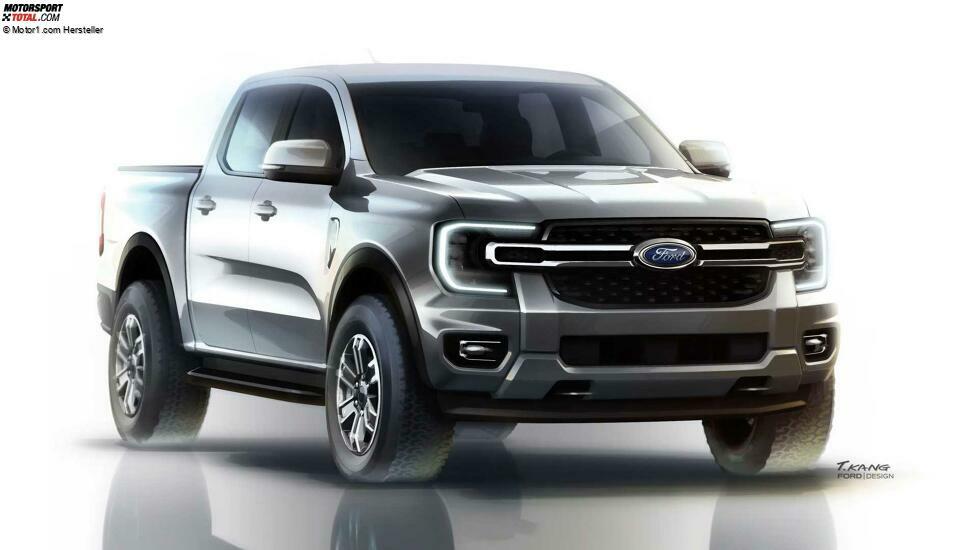 2022 Ford Ranger XLT-Skizze