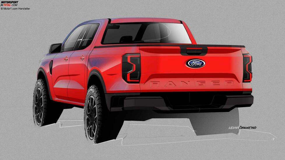 2022 Ford Ranger XLT Skizze hinten