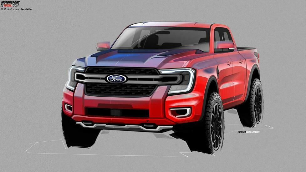 2022 Ford Ranger XLT Frontblende Skizze