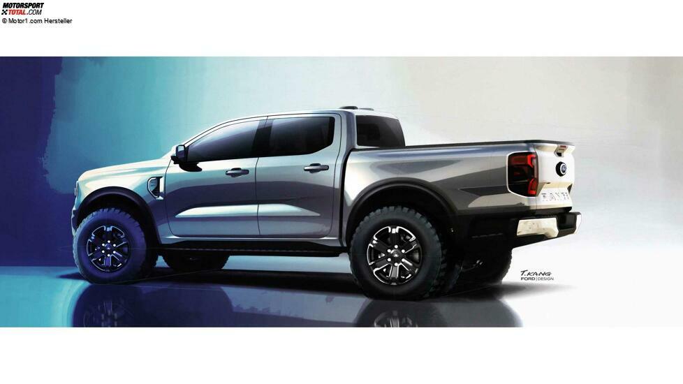 2022 Ford Ranger XLT Seitenskizze