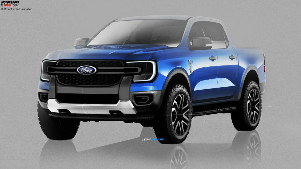 Skizze des Ford Ranger Sport 2022